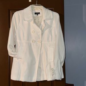 Rue 21 white ladies dress coat